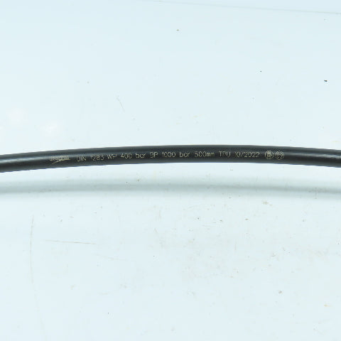 Umeta DIN 1283 High Pressure Hose 1/8" NPT 400 Bar 500mm Long Lot Of 2