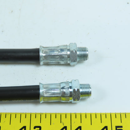 Umeta DIN 1283 High Pressure Hose 1/8" NPT 400 Bar 500mm Long Lot Of 2