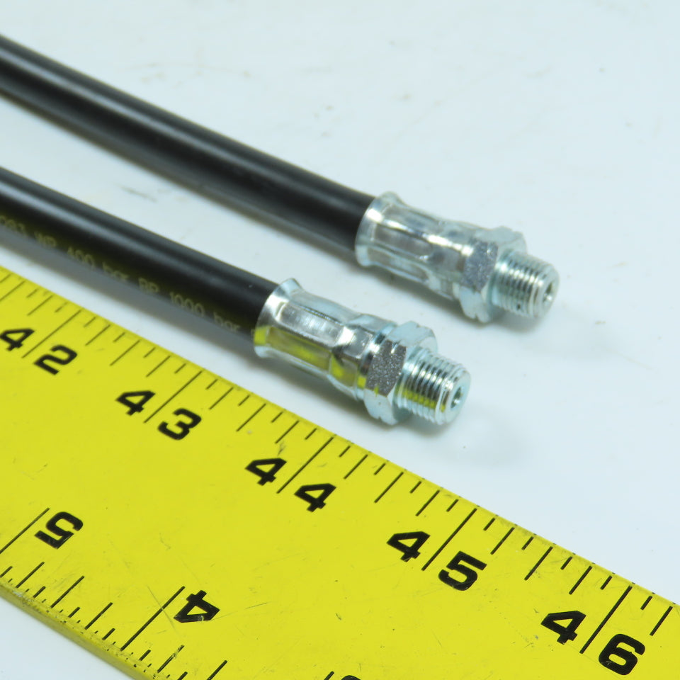 Umeta DIN 1283 High Pressure Hose 1/8" NPT 400 Bar 500mm Long Lot Of 2