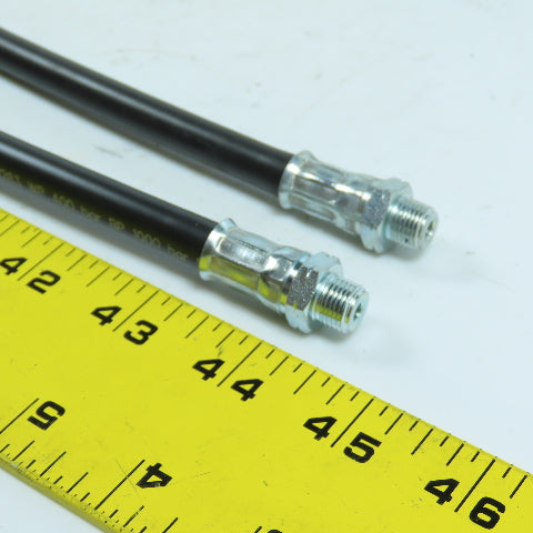Umeta DIN 1283 High Pressure Hose 1/8" NPT 400 Bar 500mm Long Lot Of 2
