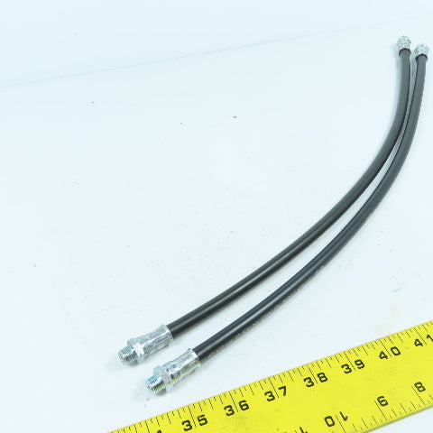 Umeta DIN 1283 High Pressure Hose 1/8" NPT 400 Bar 500mm Long Lot Of 2