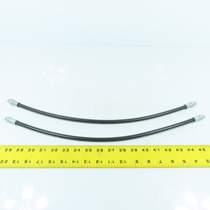 Umeta DIN 1283 High Pressure Hose 1/8" NPT 400 Bar 500mm Long Lot Of 2