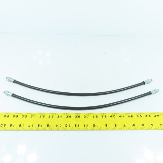 Umeta DIN 1283 High Pressure Hose 1/8" NPT 400 Bar 500mm Long Lot Of 2