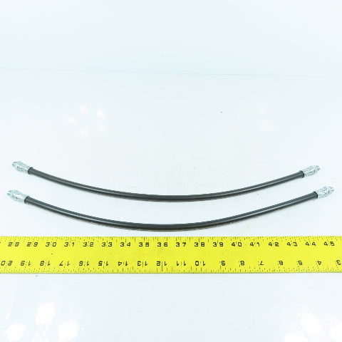 Umeta DIN 1283 High Pressure Hose 1/8" NPT 400 Bar 500mm Long Lot Of 2