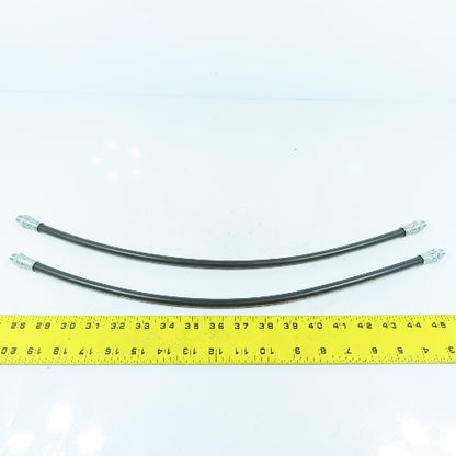 Umeta DIN 1283 High Pressure Hose 1/8" NPT 400 Bar 500mm Long Lot Of 2