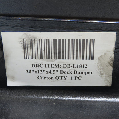 DB-L1812 20" X 12" X 4.5" Bolt-On Loading Rubber Dock Bumper