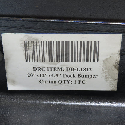 DB-L1812 20" X 12" X 4.5" Bolt-On Loading Rubber Dock Bumper