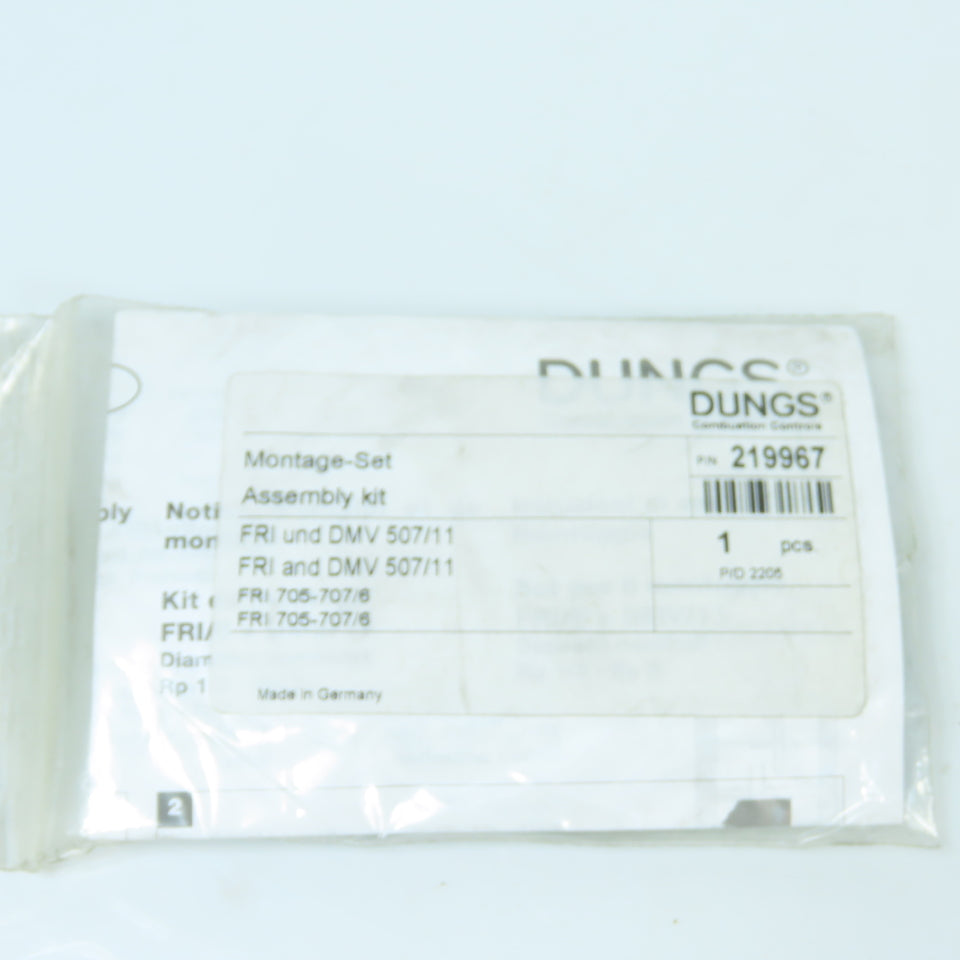 Dungs 219967 Mounting Kit For FRI & DMV 507/11, FRI 705-707/6