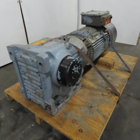 Sew KH97B 18.96:1 Ratio 93RPM Output 1760RPM Rear Shaft Gear Motor 230/460V 3Ph