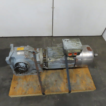 Sew KH97B 18.96:1 Ratio 93RPM Output 1760RPM Rear Shaft Gear Motor 230/460V 3Ph