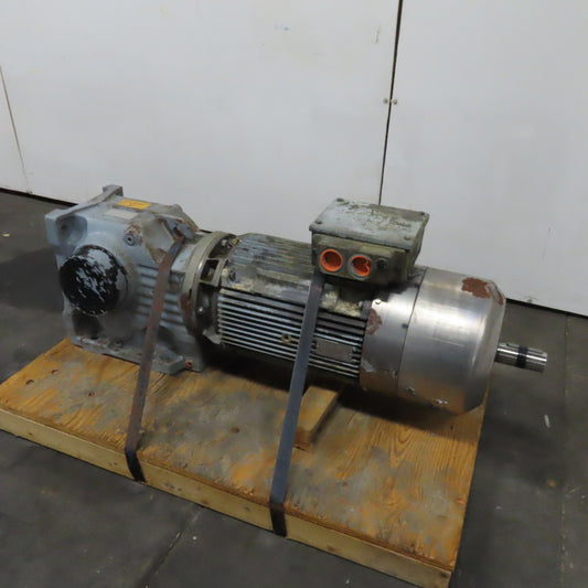 Sew KH97B 18.96:1 Ratio 93RPM Output 1760RPM Rear Shaft Gear Motor 230/460V 3Ph