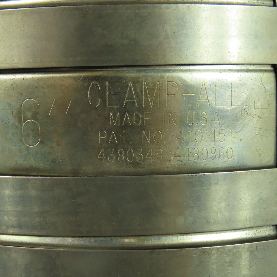Clamp-All 6" Hi-Torq 125 Stainless Steel No-Hub Coupling