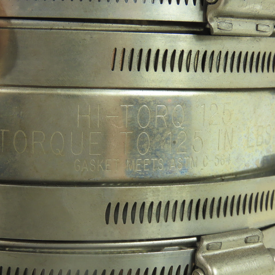 Clamp-All 6" Hi-Torq 125 Stainless Steel No-Hub Coupling