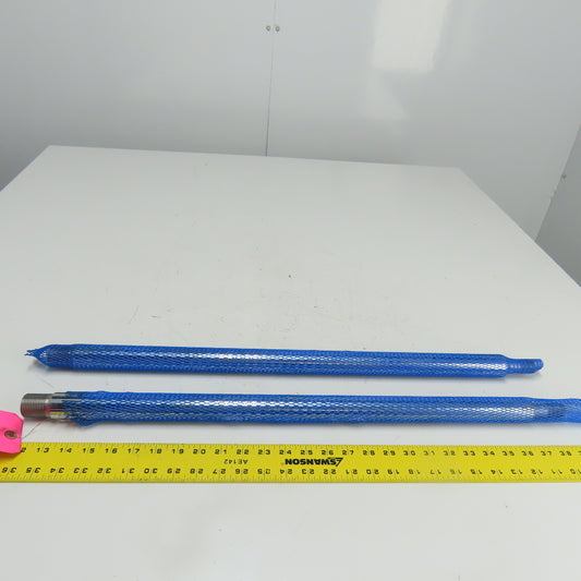 Stainless Steel Loader Clamp Cylinder Shaft 1-1/4" OD 27-1/4" OAL Lot of 2