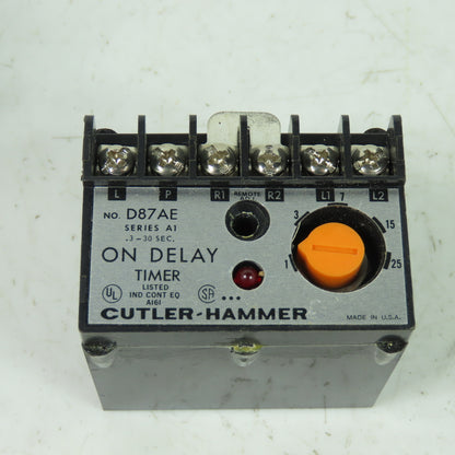 Cutler-Hammer D87AE Time Delay Relay Module .3-30 Sec 120V NEW