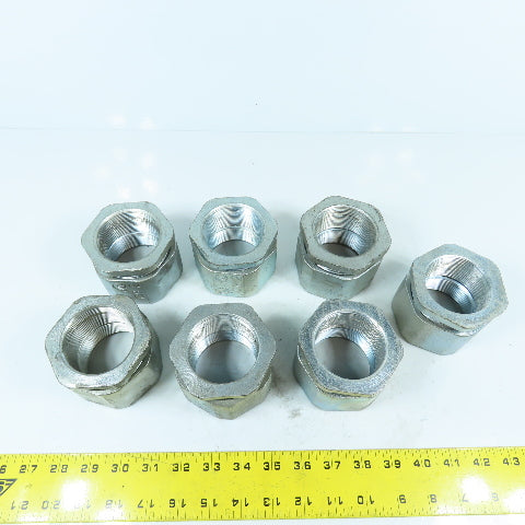 CH 2" 3-Piece Galvanized Iron Rigid Conduit Coupling Lot Of 7