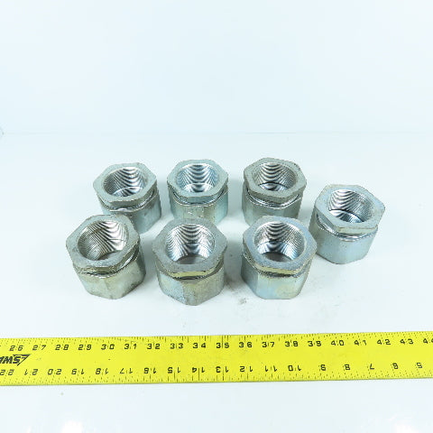 CH 2" 3-Piece Galvanized Iron Rigid Conduit Coupling Lot Of 7