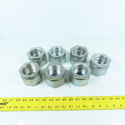 CH 2" 3-Piece Galvanized Iron Rigid Conduit Coupling Lot Of 7
