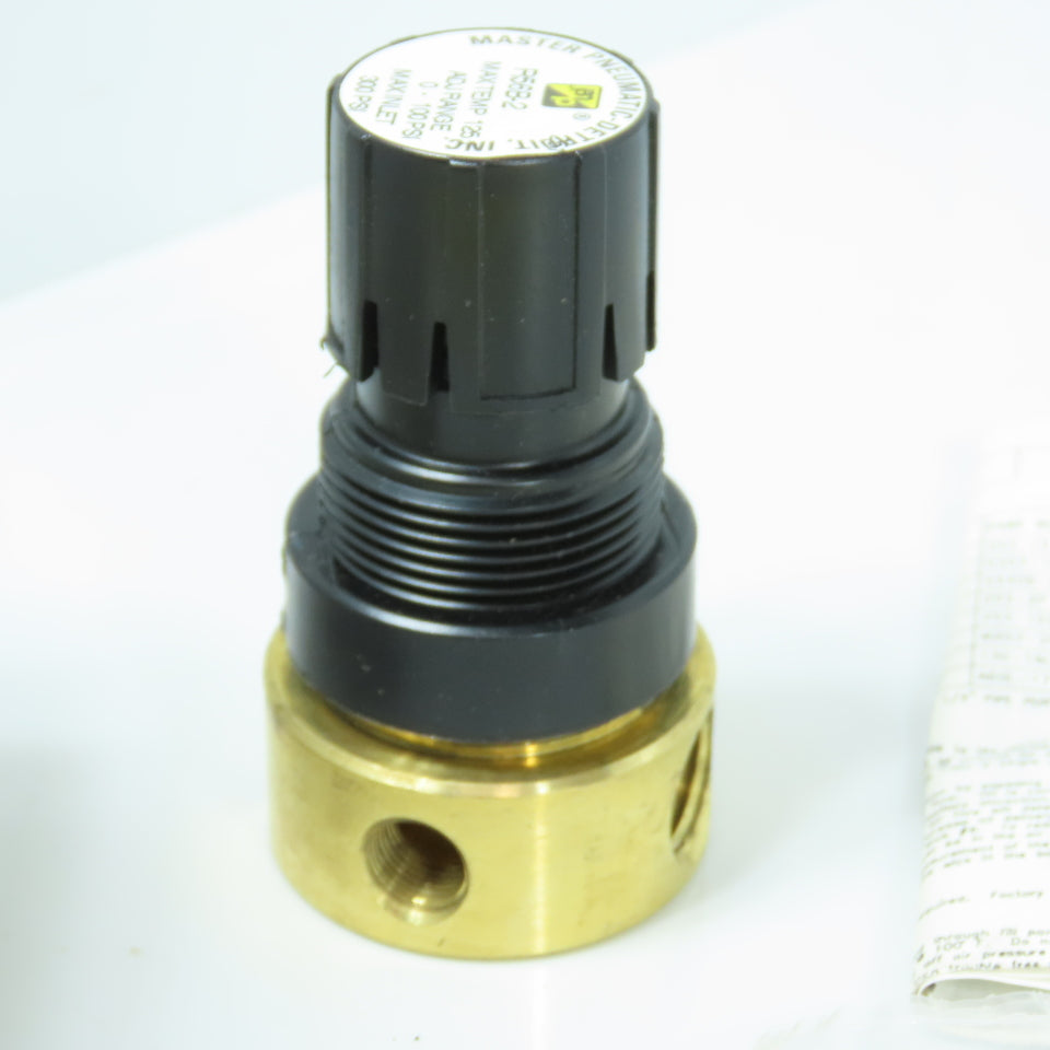 Master R56B-2 Compressed Air Brass Regulator 1/4" x 1/8" 0-100PSI 300PSI Max