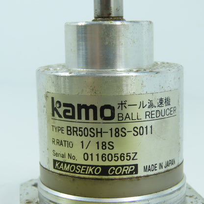 Kamoseiko BR50SH-18S-S011 Inline Ball Reducer R Ratio 1/18S 10mm Output Shaft