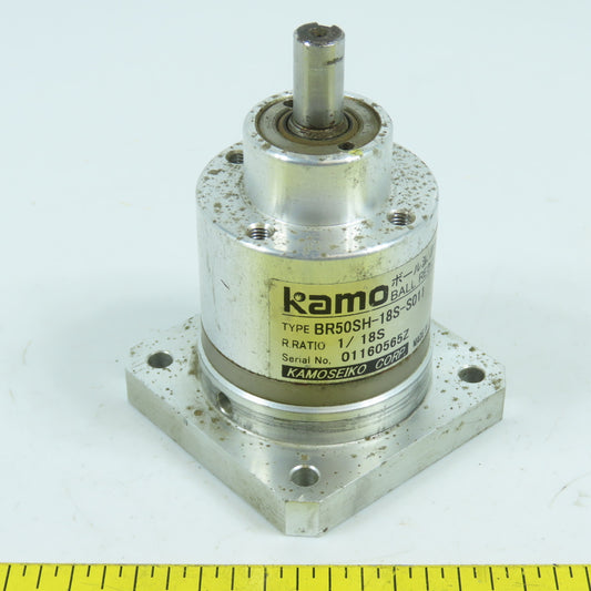 Kamoseiko BR50SH-18S-S011 Inline Ball Reducer R Ratio 1/18S 10mm Output Shaft