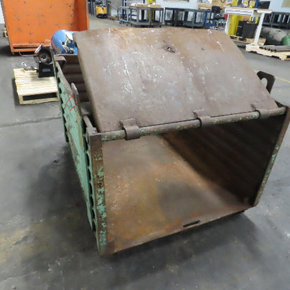 50" x 34" x 24" ID Deep Corrugated Steel Storage Dump Tote W/ Lifting Lugs