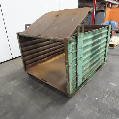 50" x 34" x 24" ID Deep Corrugated Steel Storage Dump Tote W/ Lifting Lugs