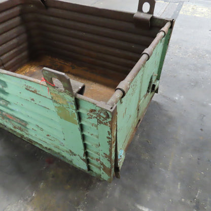 50" x 34" x 24" ID Deep Corrugated Steel Storage Dump Tote W/ Lifting Lugs