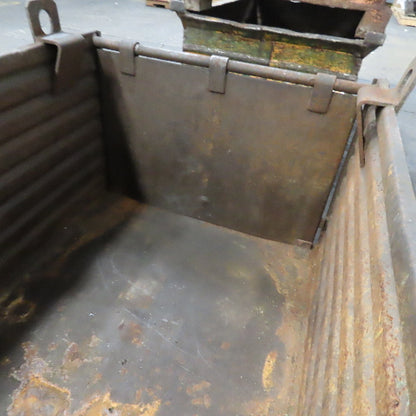 50" x 34" x 24" ID Deep Corrugated Steel Storage Dump Tote W/ Lifting Lugs