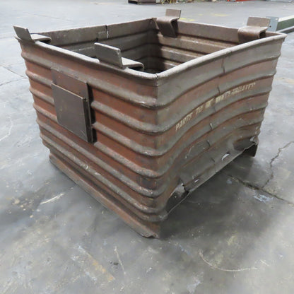 32" x 30" x 18" ID Deep Corrugated Steel Storage Tote Stack Box
