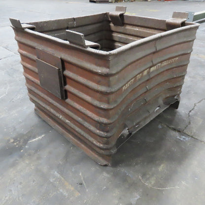 32" x 30" x 18" ID Deep Corrugated Steel Storage Tote Stack Box