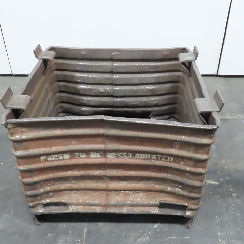 32" x 30" x 18" ID Deep Corrugated Steel Storage Tote Stack Box