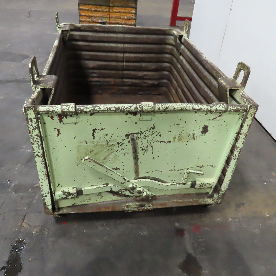 48" x 34" x 24" ID Deep Corrugated Steel Storage Dump Tote W/ Lifting Lugs