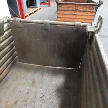 48" x 34" x 24" ID Deep Corrugated Steel Storage Dump Tote W/ Lifting Lugs