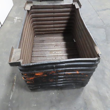 32" x 46" x 24" ID Deep Corrugated Steel Storage Stacking Tote