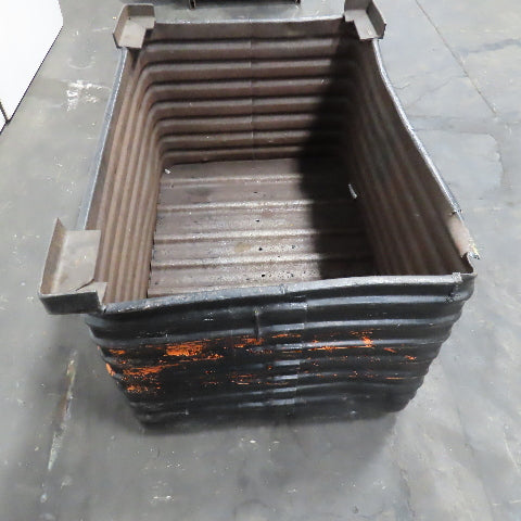32" x 46" x 24" ID Deep Corrugated Steel Storage Stacking Tote