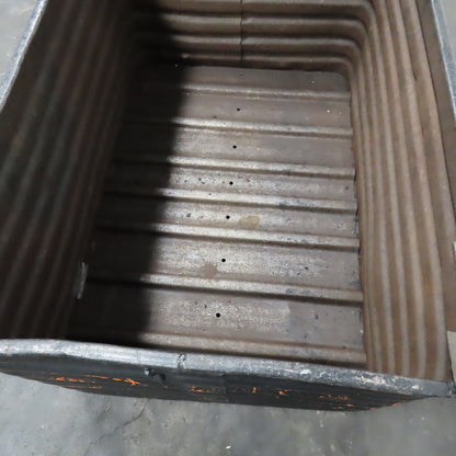 32" x 46" x 24" ID Deep Corrugated Steel Storage Stacking Tote