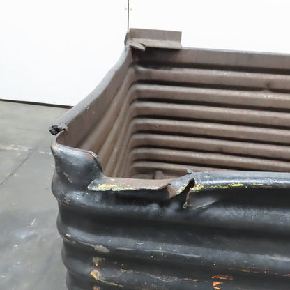 32" x 46" x 24" ID Deep Corrugated Steel Storage Stacking Tote