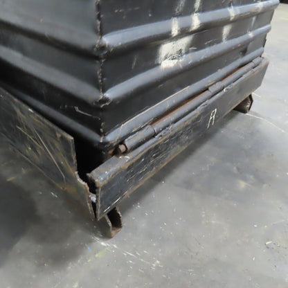 32" x 46" x 24" ID Deep Corrugated Steel Storage Stacking Tote