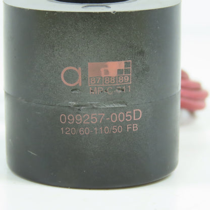 Asco 099257-005D Solenoid Valve Coil 120V 60HZ 2-Wire