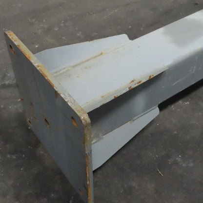 6" x 6" Steel Square Floor Column Post Bridge Crane Gusseted Support 161" Tall