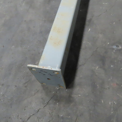 6" x 6" Steel Square Floor Column Post Bridge Crane Gusseted Support 161" Tall