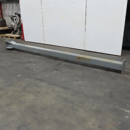 6" x 6" Steel Square Floor Column Post Bridge Crane Gusseted Support 161" Tall
