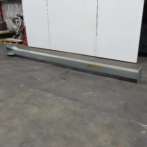 6" x 6" Steel Square Floor Column Post Bridge Crane Gusseted Support 161" Tall