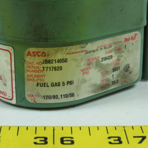 Asco JB8214050 Solenoid Valve Coil 120V 60HZ