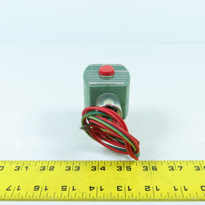 Asco 8262H208 1/4" Air Water Oil Solenoid Valve 120V 60HZ 100PSI