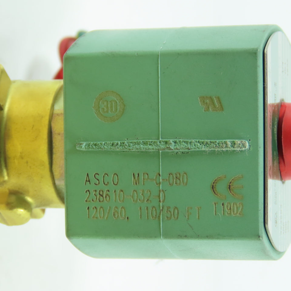 Asco 8262H208 1/4" Air Water Oil Solenoid Valve 120V 60HZ 100PSI