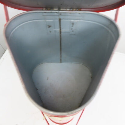 Eagle Model 910-FL Steel Oil Rag Waste Can 10 Gallon W/Foot Pedal Lid