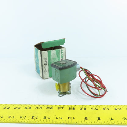 Asco 8262G262 1/4" Air Water Oil Solenoid Valve 120V 60HZ 130PSI NEW