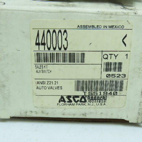Asco 440003 Right Side Auxiliary Switch Assembly
